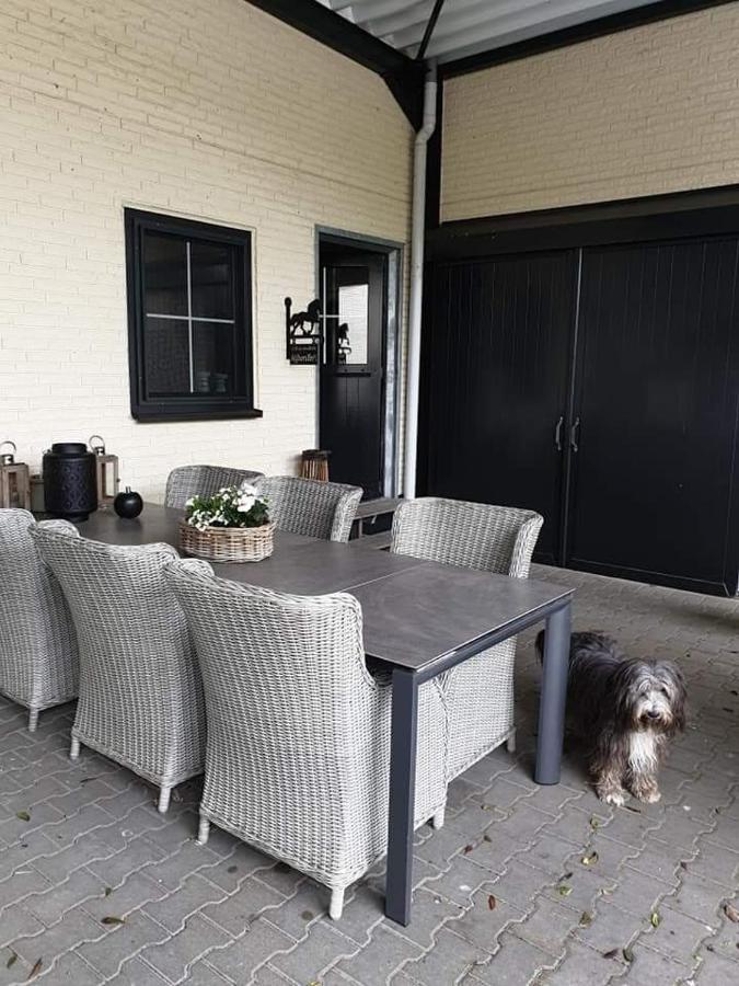 Luxe Gastenkamer Met Living En Keuken Bij Friezen Paarden Stal Pellendijk Westendorp Esterno foto